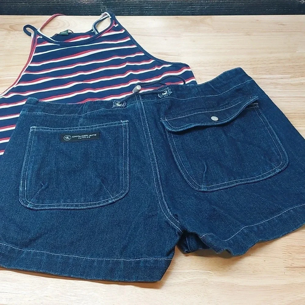Calvin Klein Jean Summer shorts casual Dark denim Nwot Size 5 Nwot
